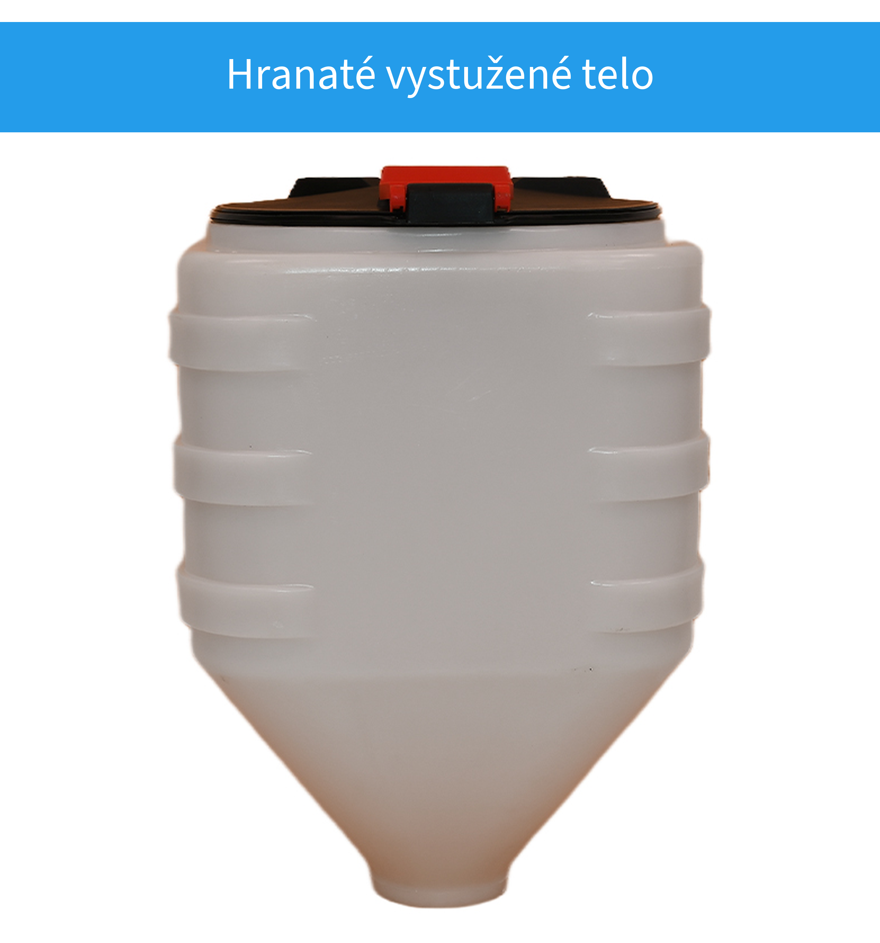 Hranaté vystužené telo zásobníka