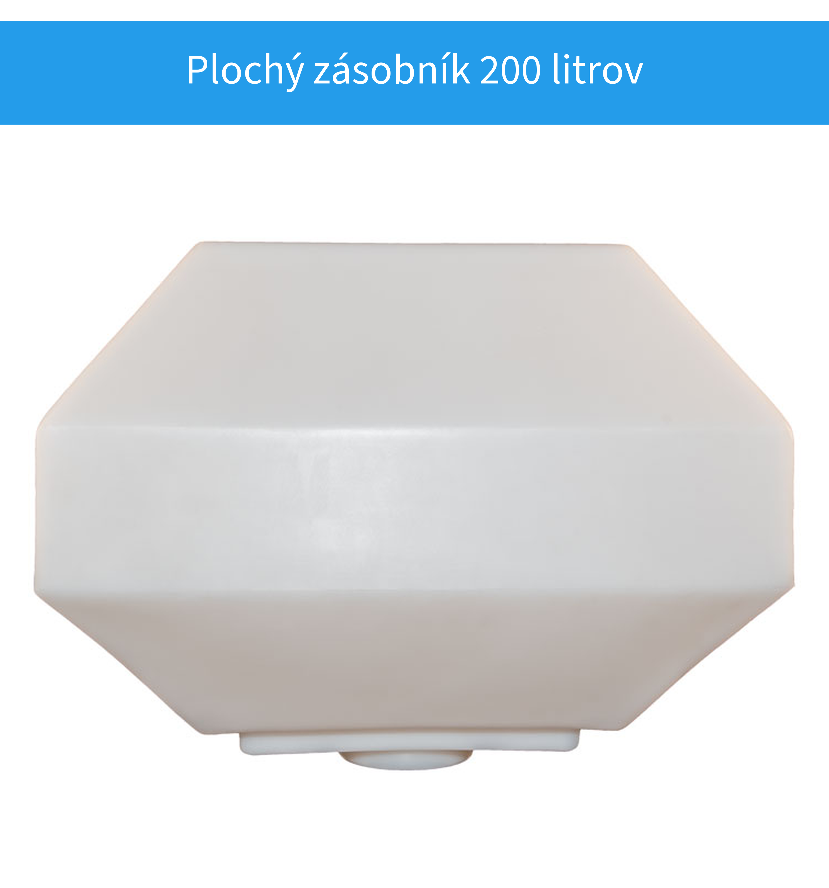 Plochý zásobník 200 litrov