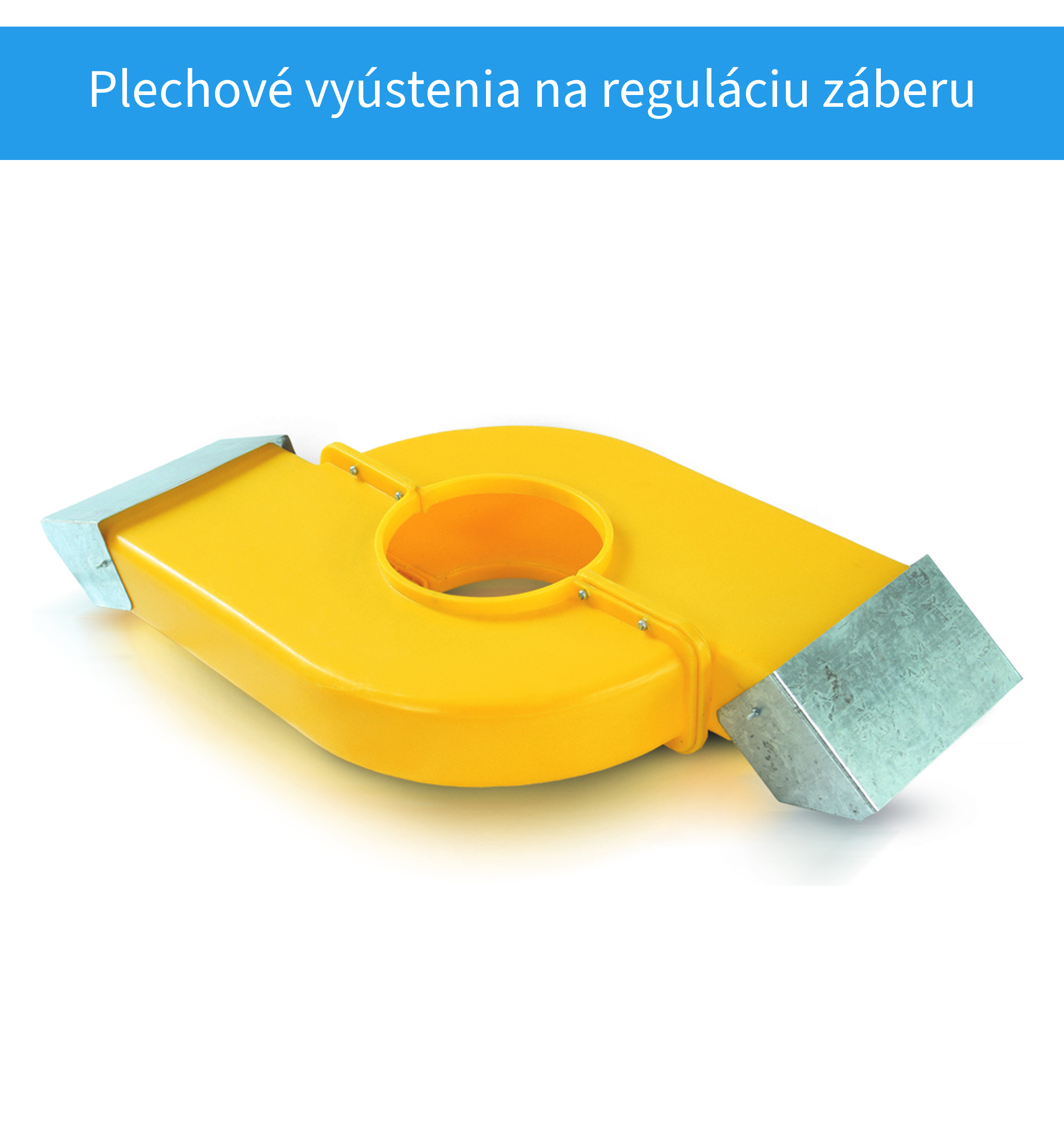 Plechové vyústenia smerového krytu