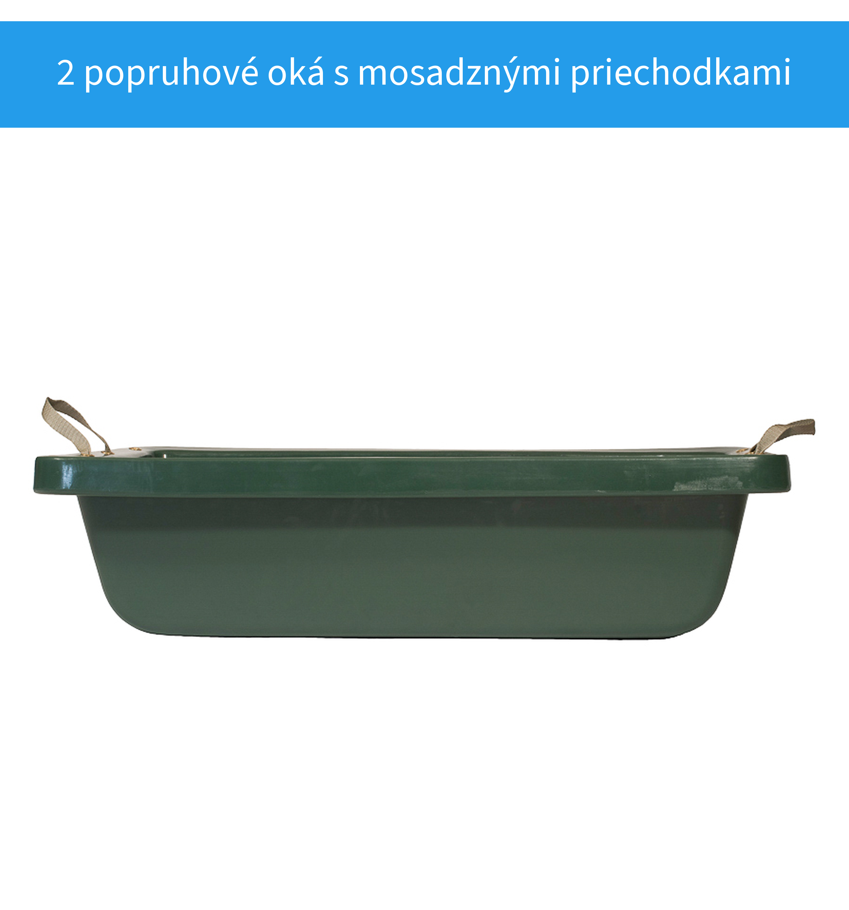 Popruhové oká s mosadznými priechodkami