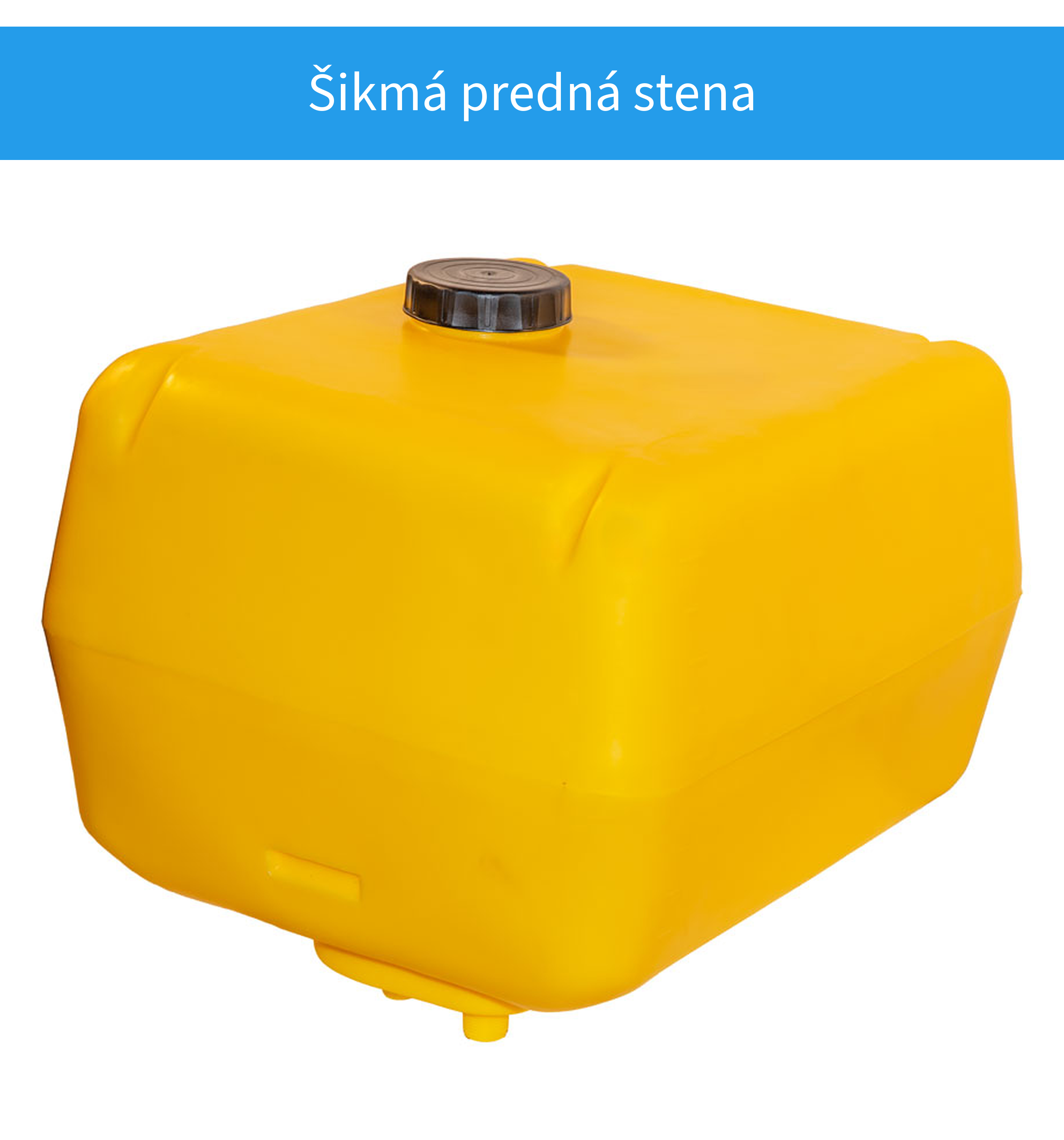 Šikmá predná stena zásobníka