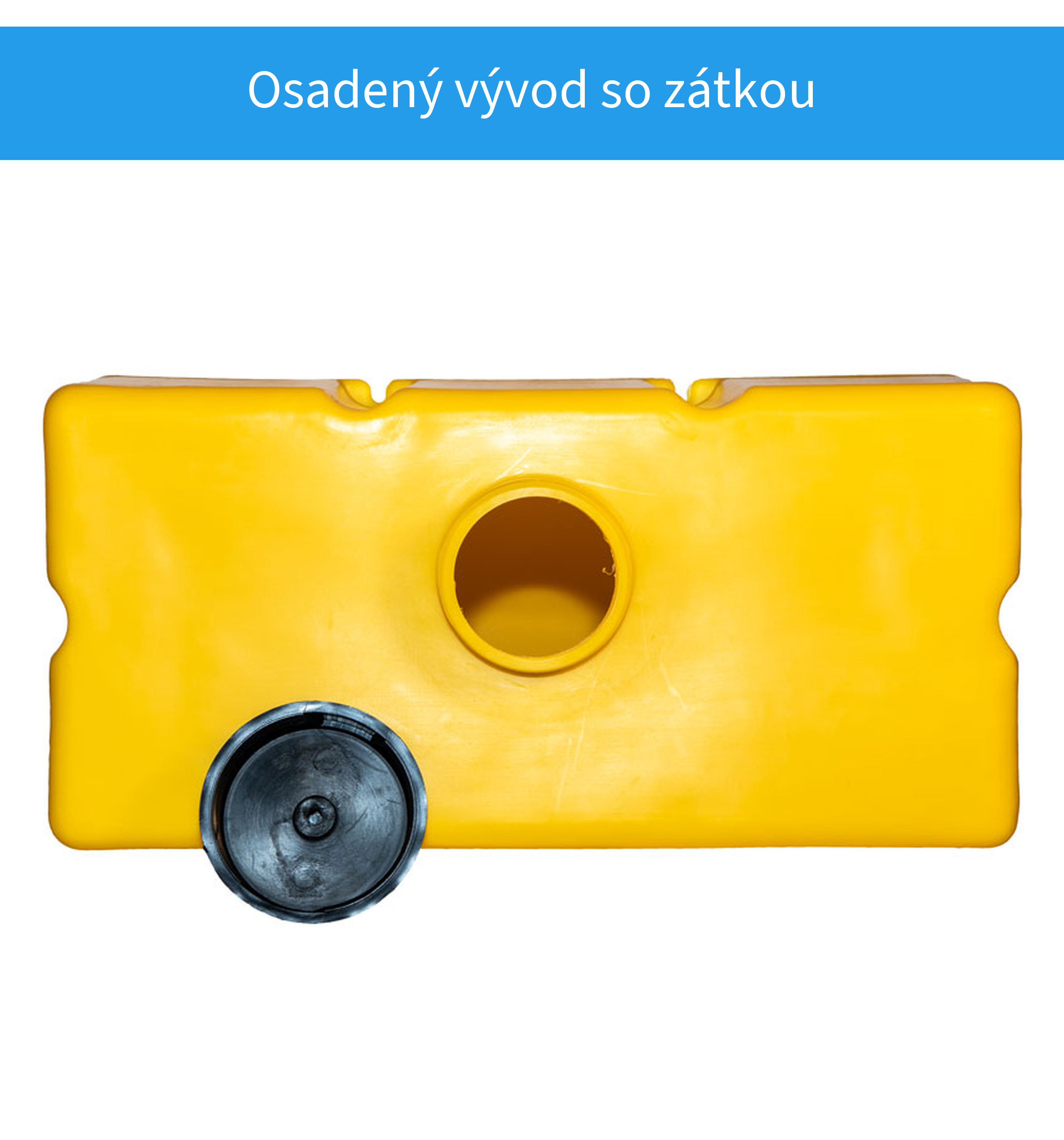 Osadený vývod zásobníka 60 litrov