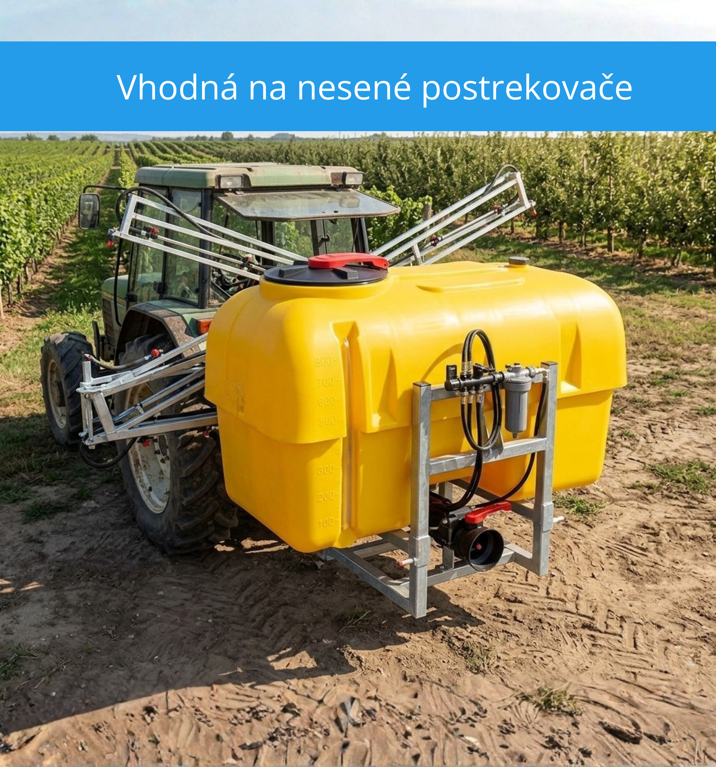 Nádrž na postrekovač ZGZ 800 L