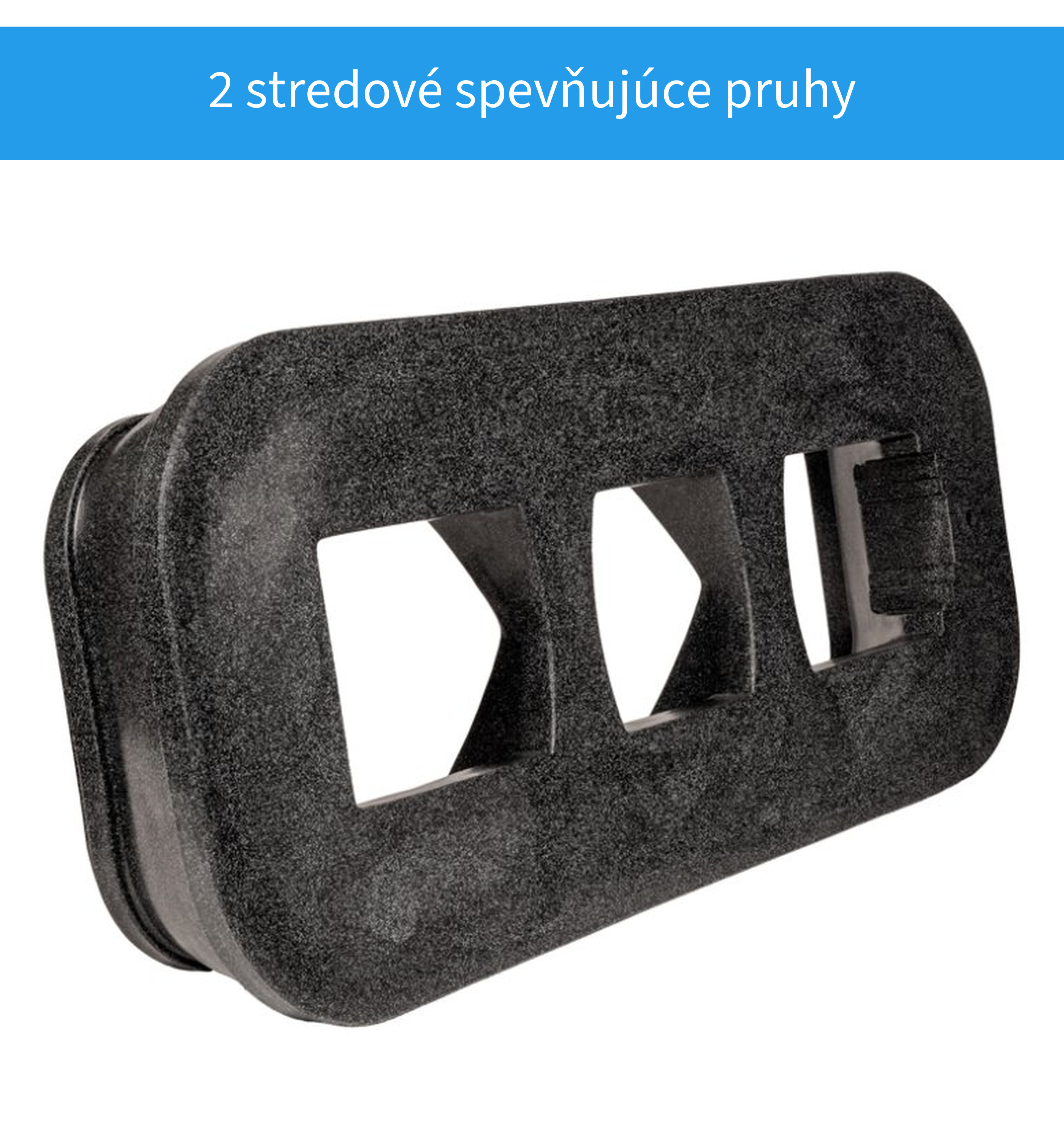 Dva stredové spevňujúce pruhy náhrobku