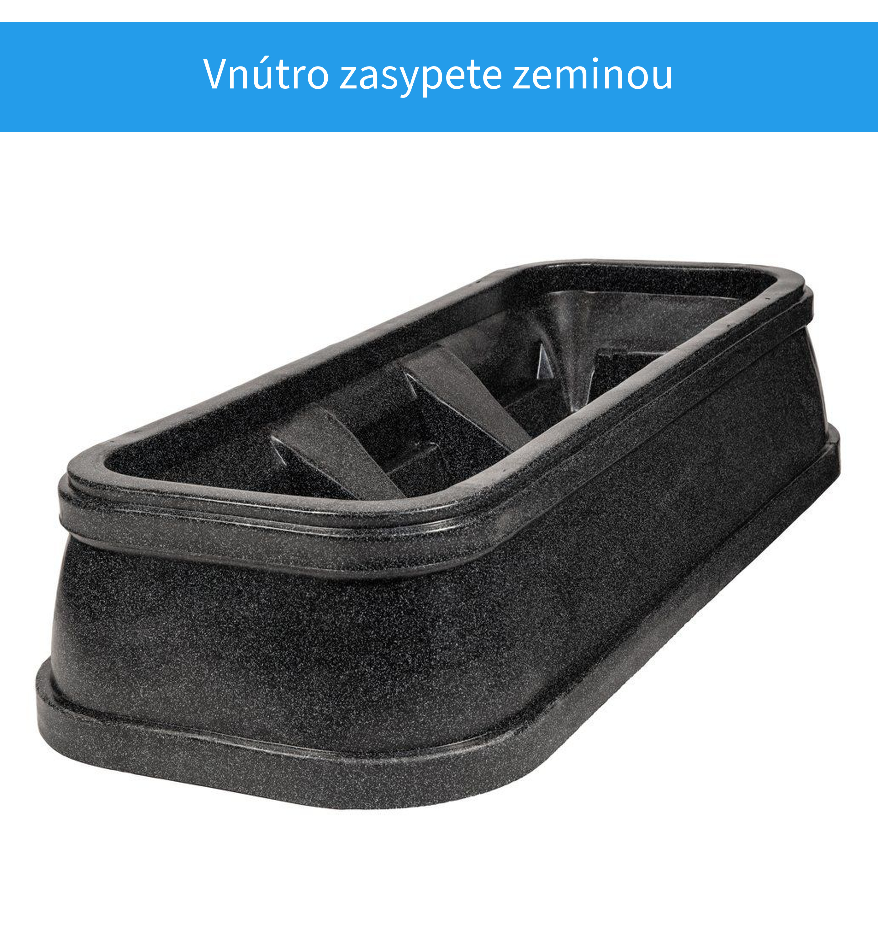 Vnútro náhrobku na zasypanie zeminou