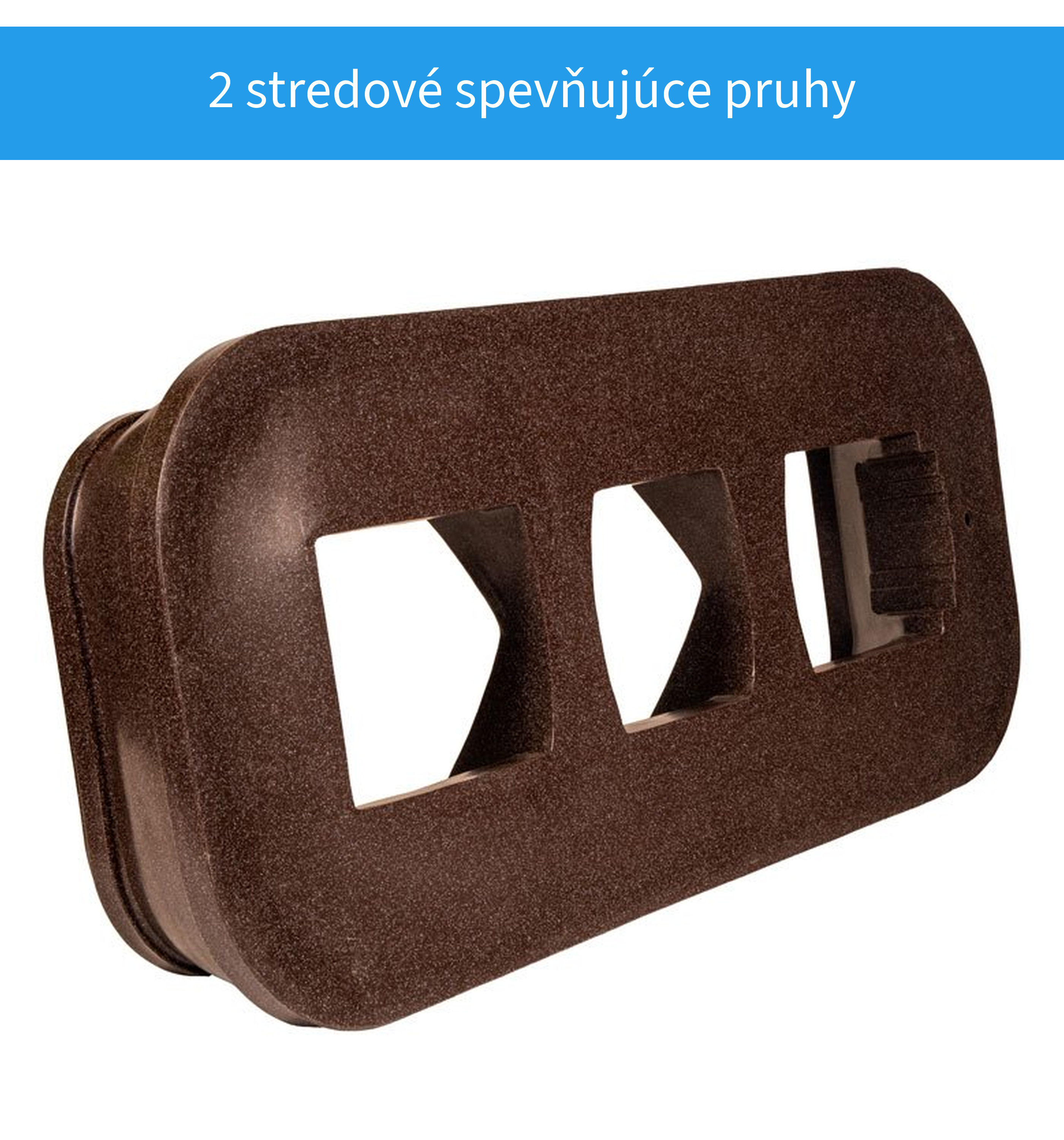 Dva stredové spevňujúce pruhy náhrobku