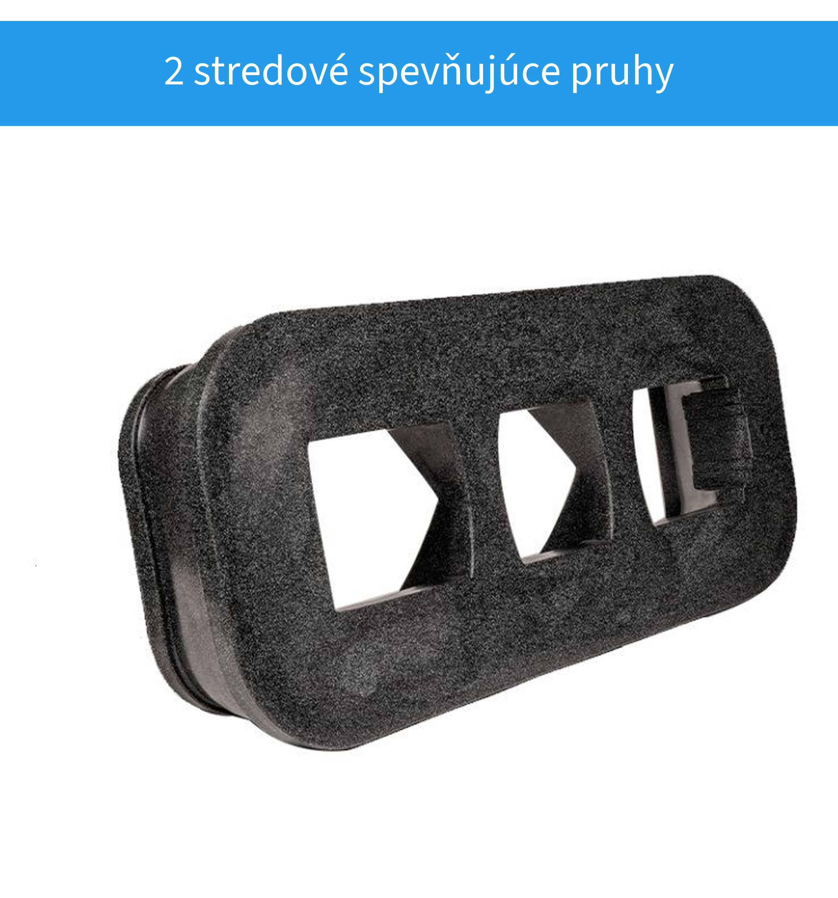 Dva stredové spevňujúce pruhy náhrobku