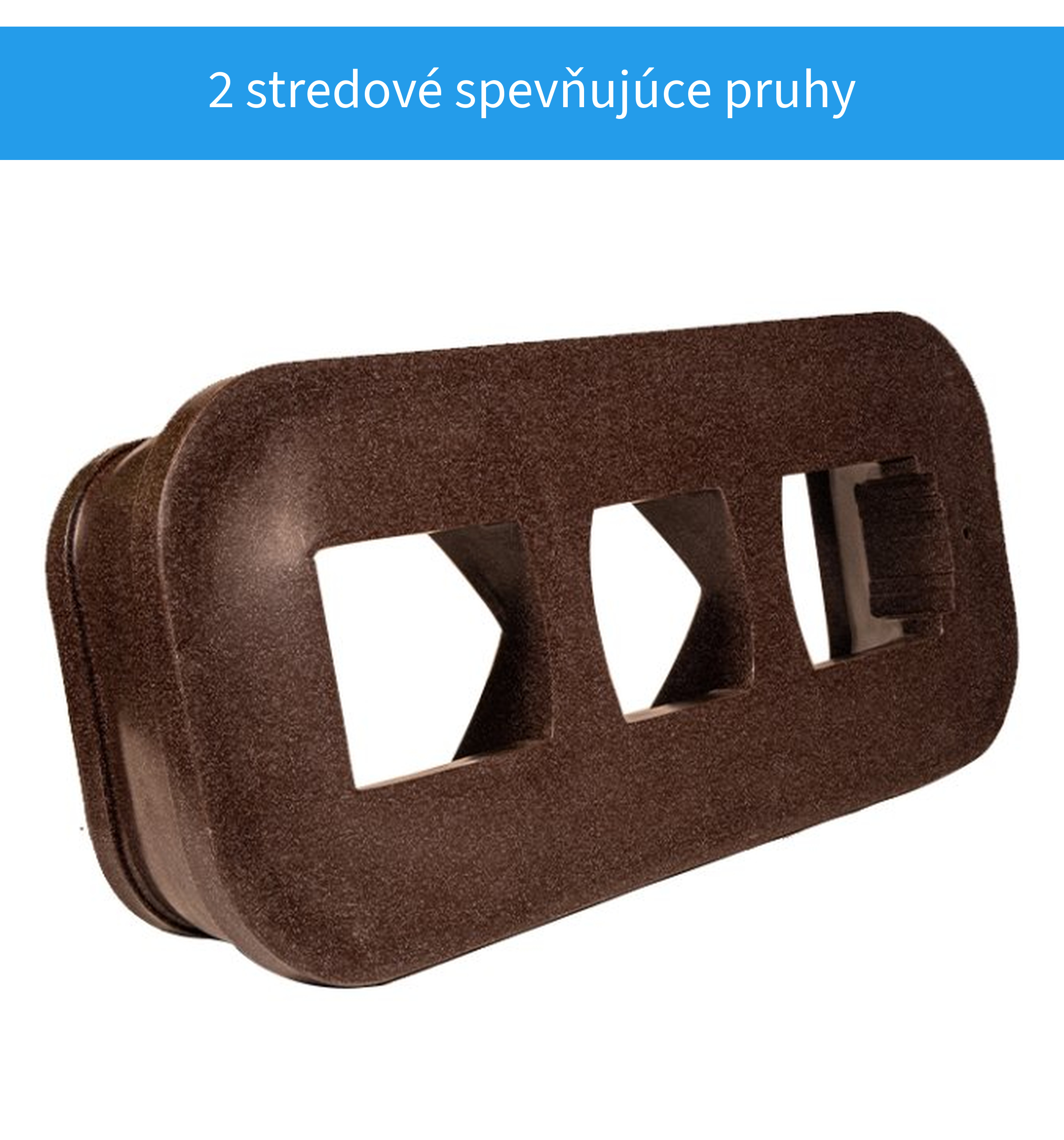 Dva stredové spevňujúce pruhy náhrobku
