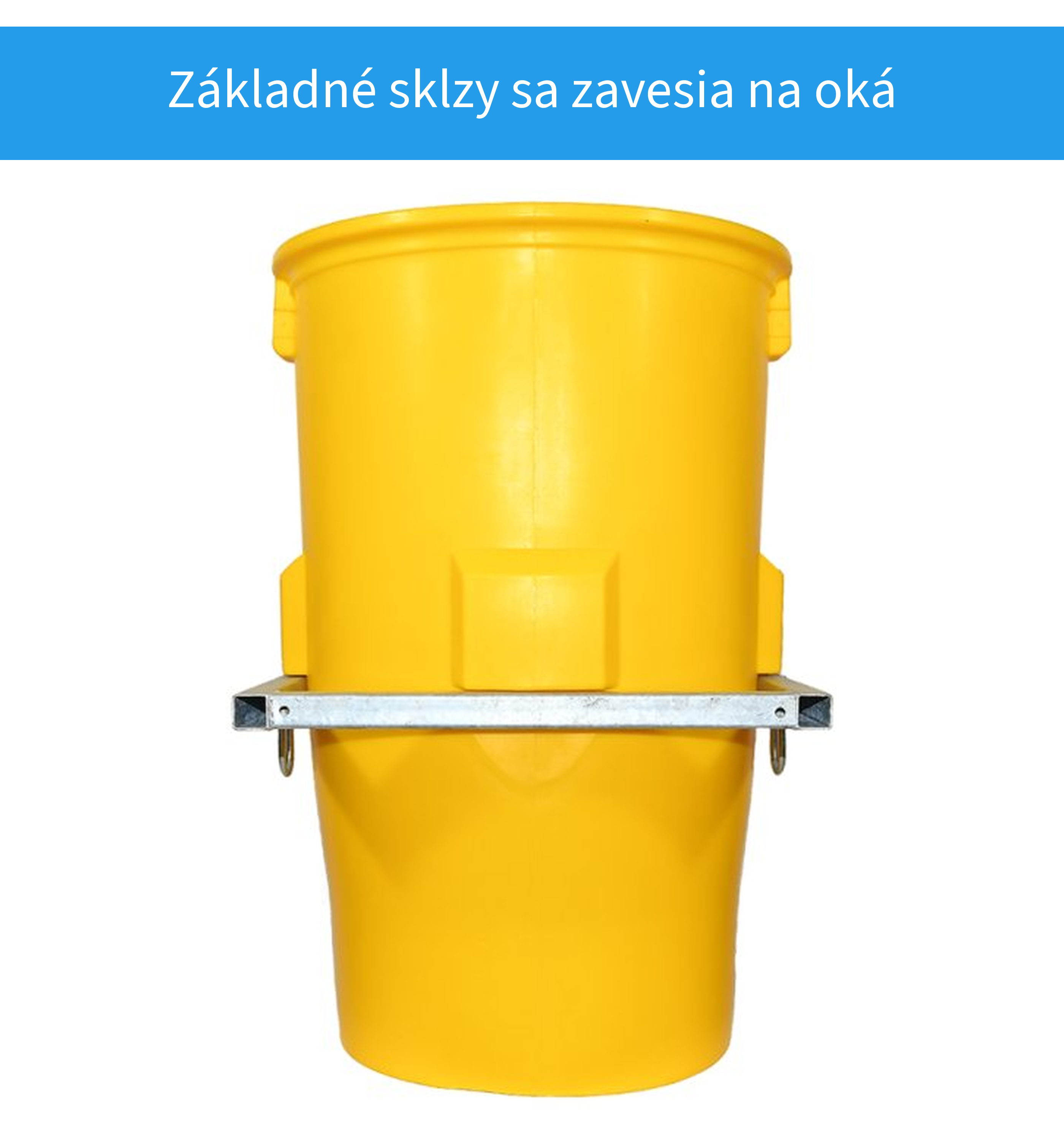 Oceľové oká na zavesenie sklzov