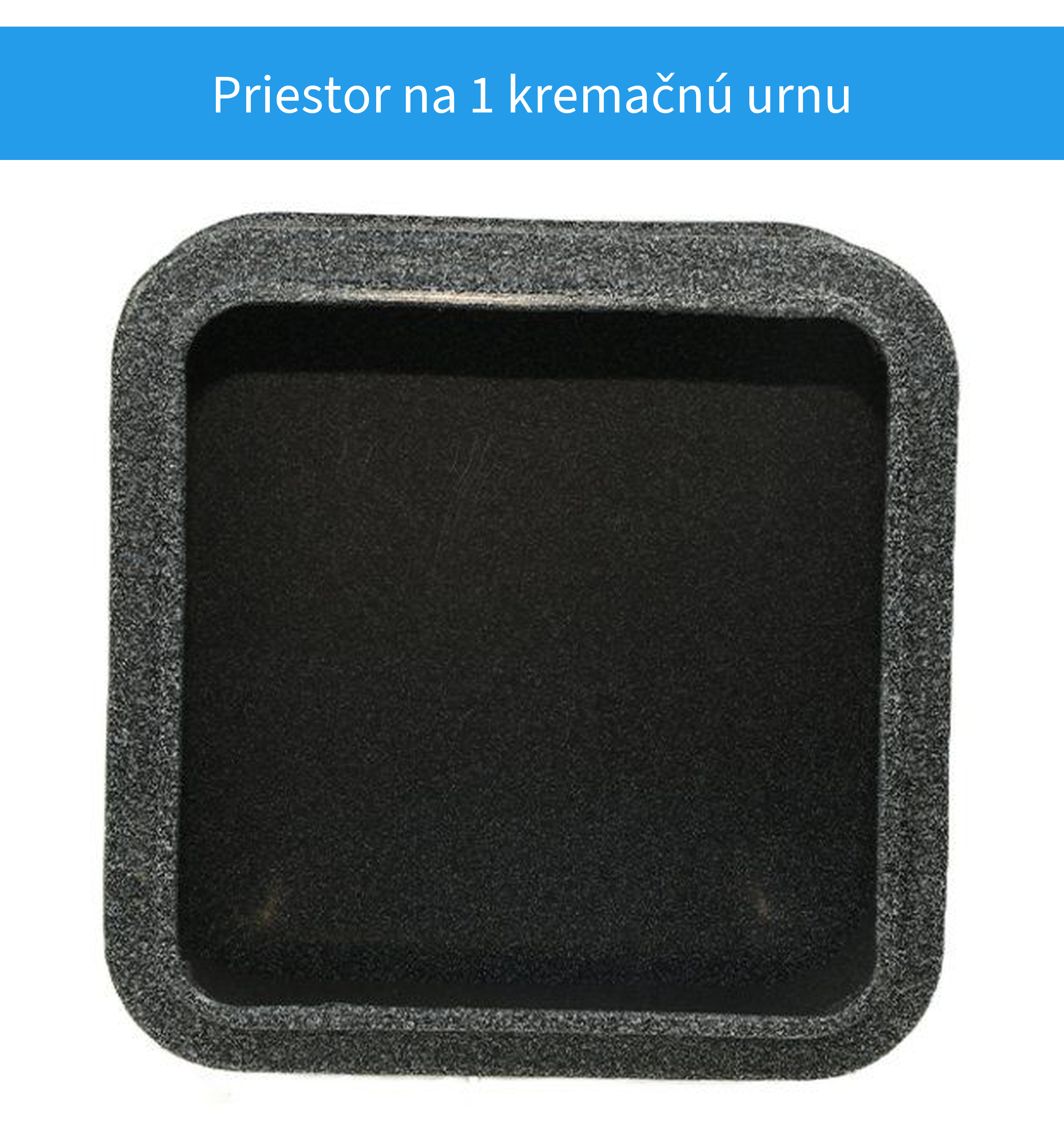 Vnútorný priestor schránky na 1 urnu