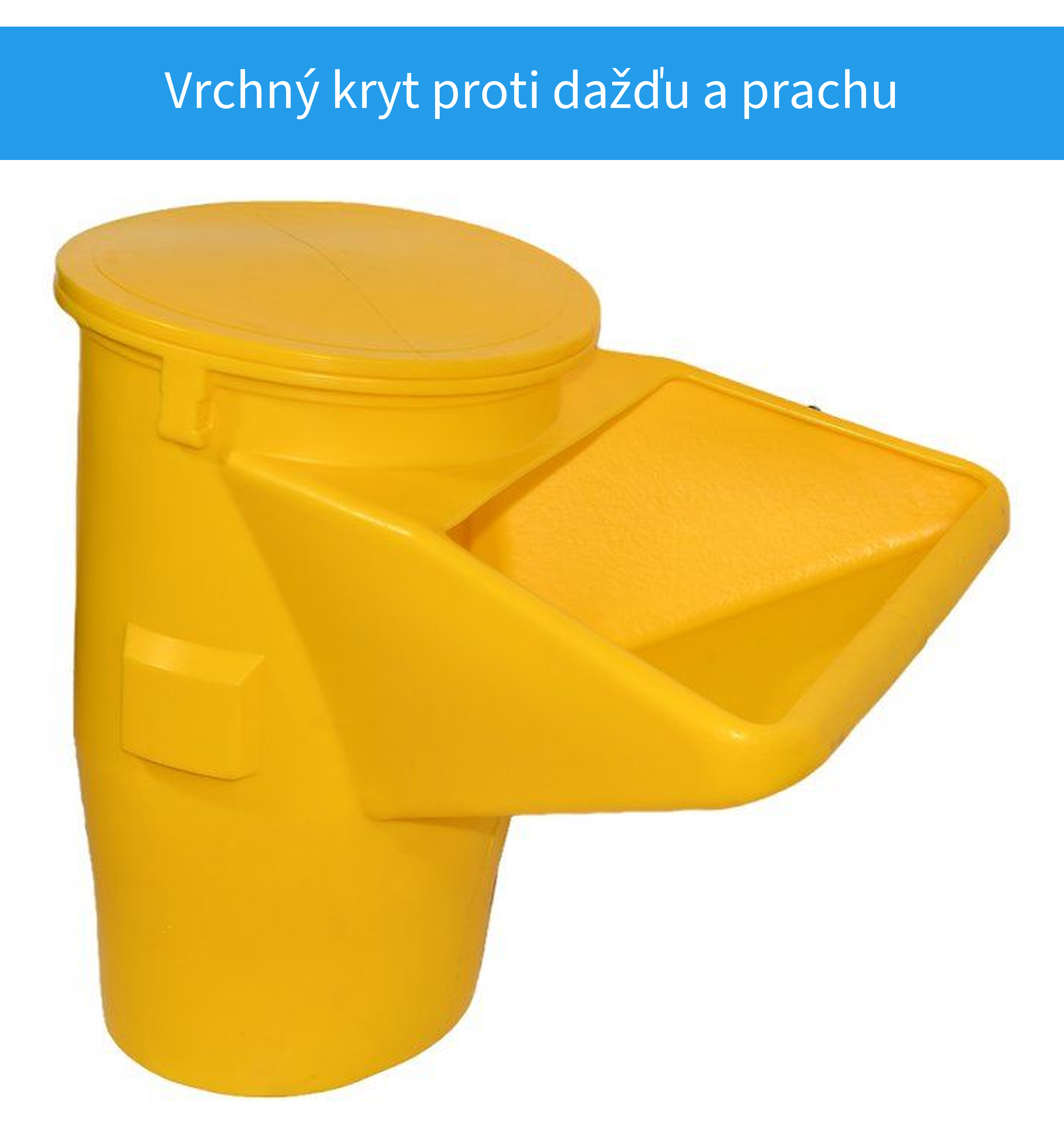 Vrchný kryt násypky proti dažďu