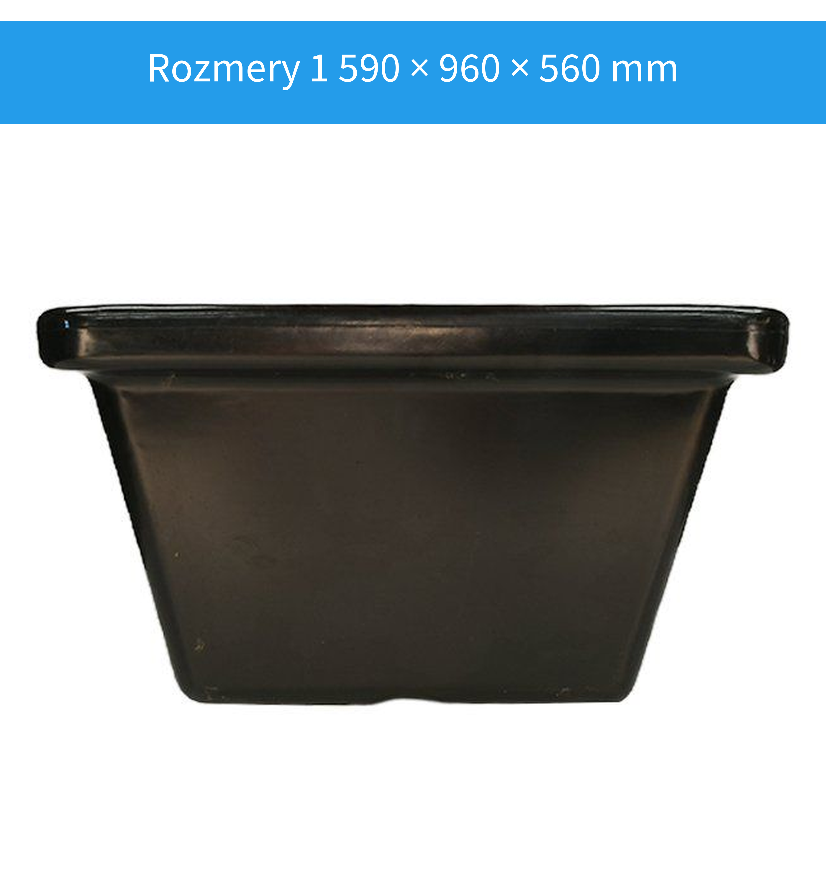 Rozmery korby 1 590 × 960 × 560 mm