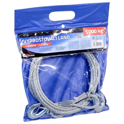 Lano vyslobodzovacie 5000kg s karabínami