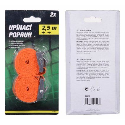 Popruh upínací 2x2,5m  G-LINE