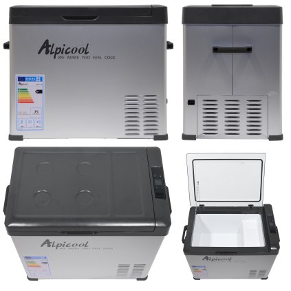 Chladiaci box kompresor 50l 230/24/12V -20 ° C GREY APP