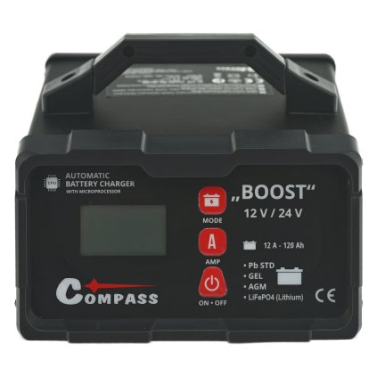 Nabíjačka BOOST 10Amp microprocesor 12/24V PB/GEL/AGM/LiFePO4