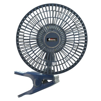 Ventilátor SILENT 210mm AKU nabíjací 2000mAh s osvetlením klips