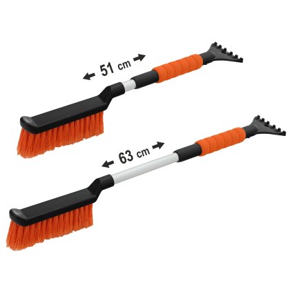 Škrabka s metličkou ORANGE teleskopická 51 - 63cm