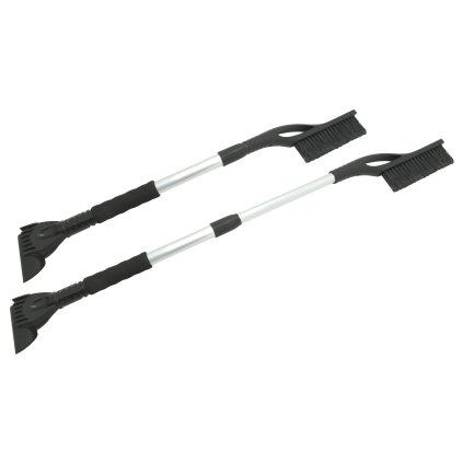 Škrabka s metlou BLACK teleskopická 77 - 100cm