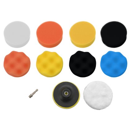 Leštiace kotúče sada 10ks s unášačom 10cm