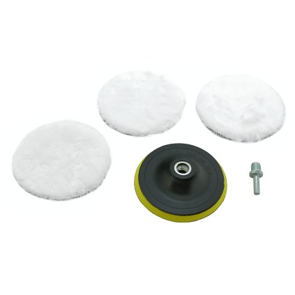 Leštiace kotúče sada 3ks s unášačom 12cm