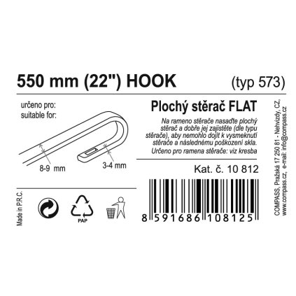 Stierač FLAT BULK (HOOK) 22"/550mm