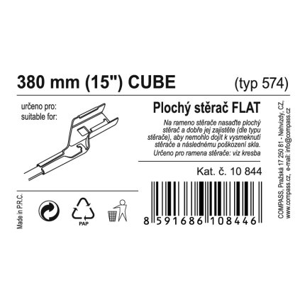 Stierač FLAT BULK (CUBE) 15"/380mm