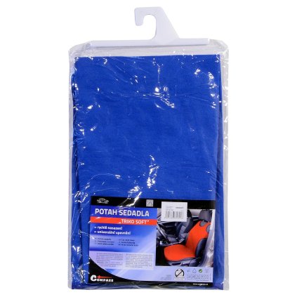Poťah sedadla TRIKO SOFT predný 1ks modrý