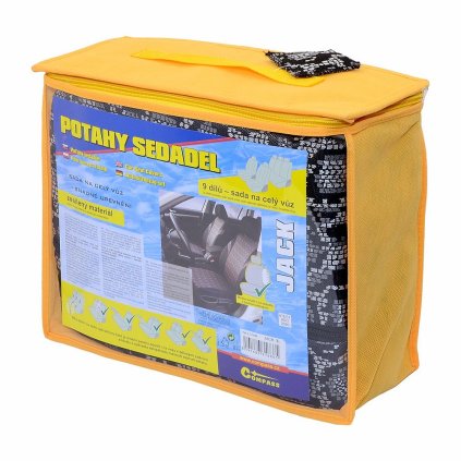 Poťahy sedadiel sada 9ks JACK III. AIRBAG