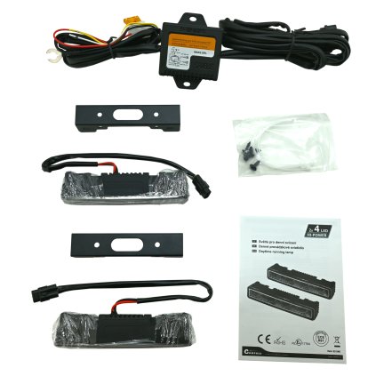 Svetlá denného svietenia 4 HIGH POWER LED 12V