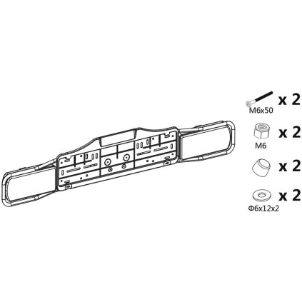 Náhradná svetelná rampa (bez svetiel) pre 02120