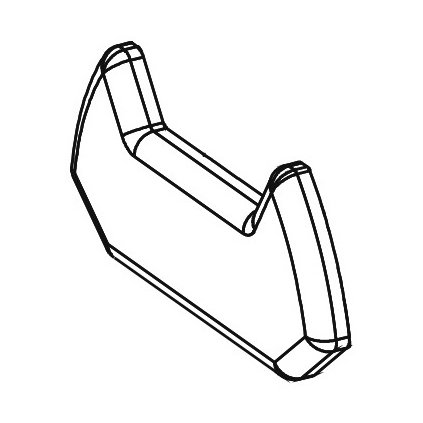 Náhradné zakončenie profilu plast pre 02120