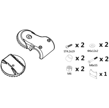 Náhradná upevňovacia objímka pre 02125 a 02126