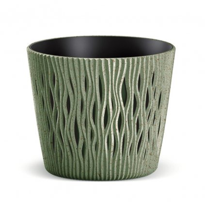 kvetinac sandy round eco wood zeleny 1