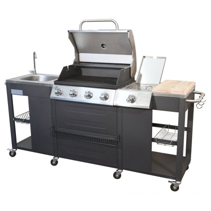 Záhradná kuchyňa s plynovým grilom VICENZA 2m x 0,6m