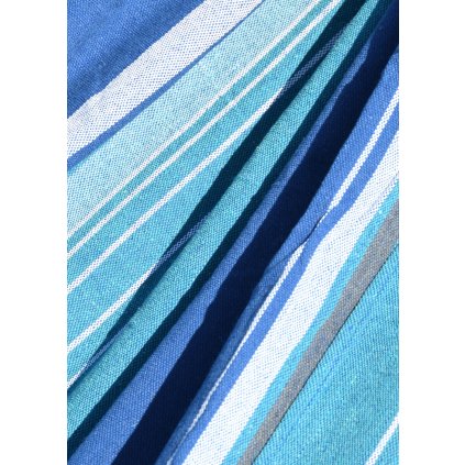 Hojdacia sieť TEXTIL 200x100cm modro-biela