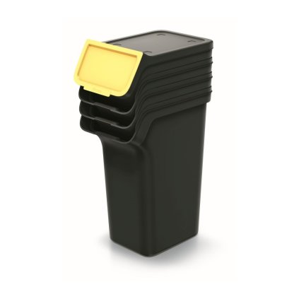 odpadkovy kos stackox q set cierny 4 25L