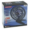 Ventilátor SILENT 210mm AKU nabíjací 2000mAh s osvetlením klips