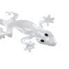Dekor samolepiaci GECKO strieborný