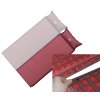 Karimatka samonafukovacia 190x60x3, 8cm s vankúšom KILT červená