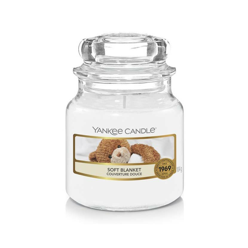 YANKEE CANDLE Mini svíčka ve skle Soft blanket 104