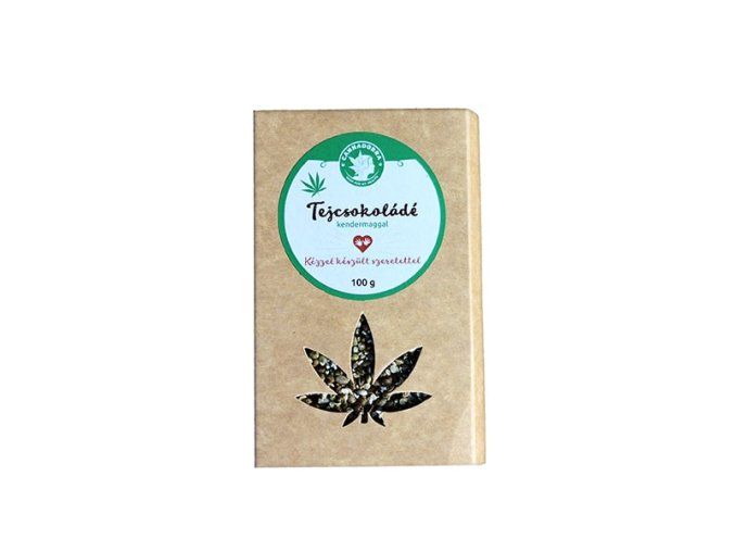 649 tejcsokolade kendermaggal 100g