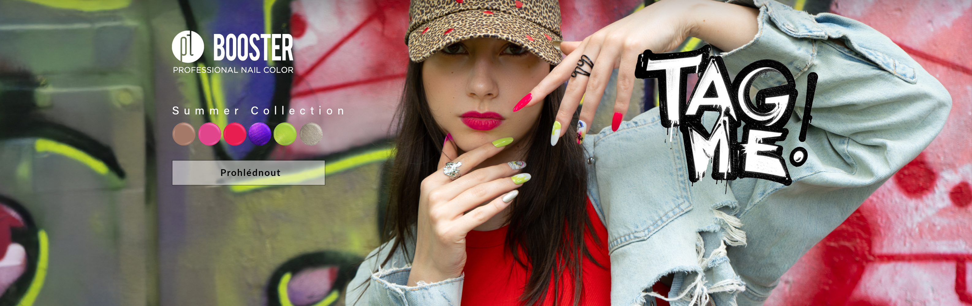 TAG ME letní barevná kolekce  BOOSTER Color Gel laky bez pilování