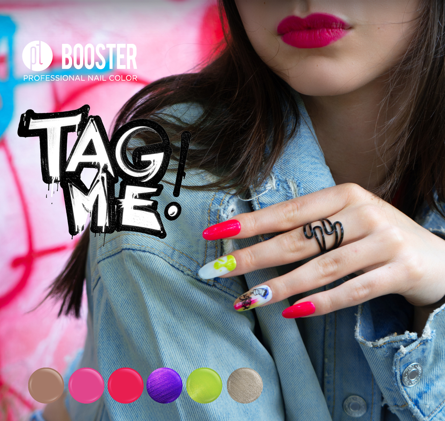 TAG ME letní barevná kolekce  BOOSTER Color Gel laky bez pilování
