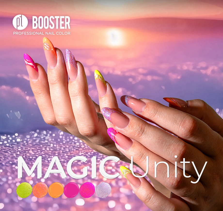 Magic Unity barevná kolekce BOOSTER Color Gel laky bez pilování, léto 2026