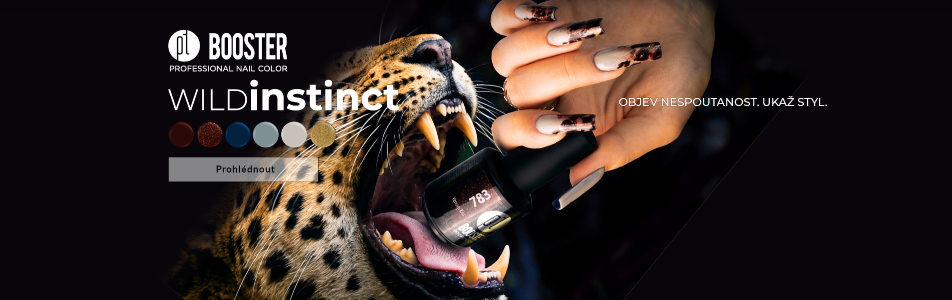 Wild instinct barevná kolekce BOOSTER Color Gel laky bez pilování, podzim 2026