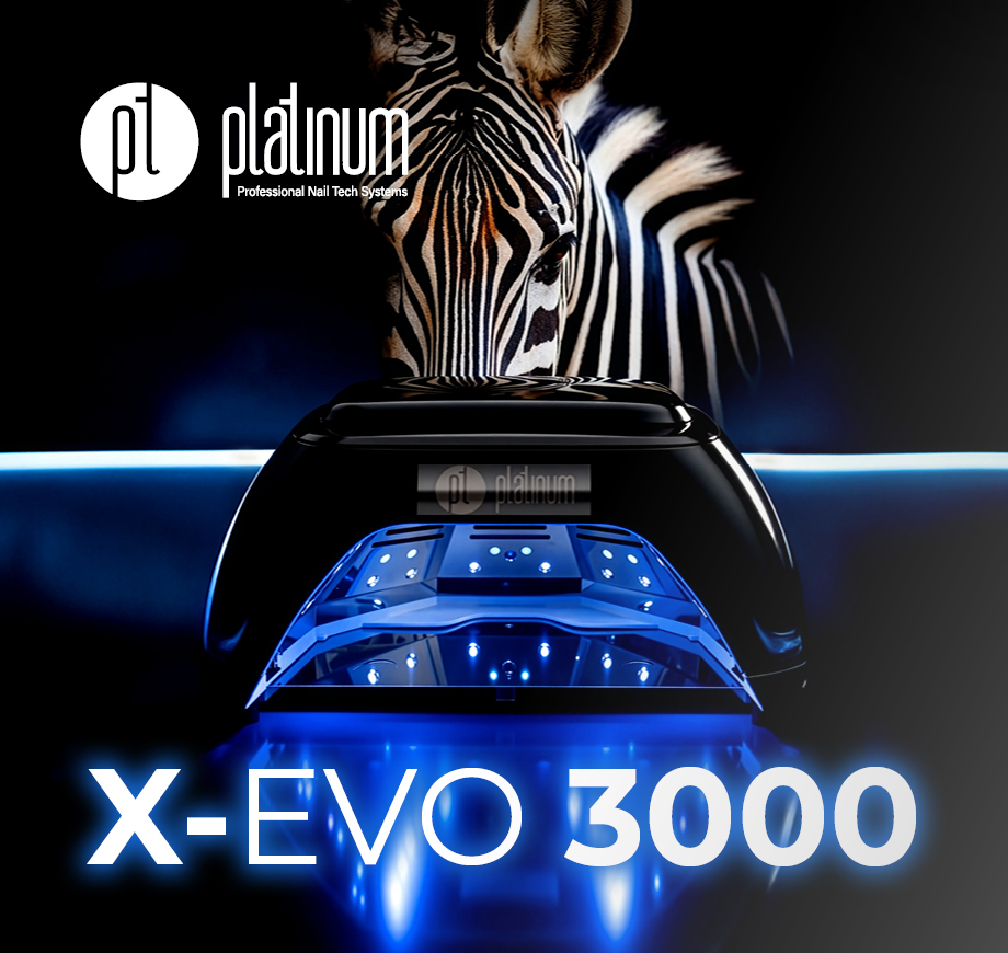 Platinum X-EVO 3000 Multi-LED lampa 36W, vytvrzování UV/LED gelů a gel laků bez mrtvých zón