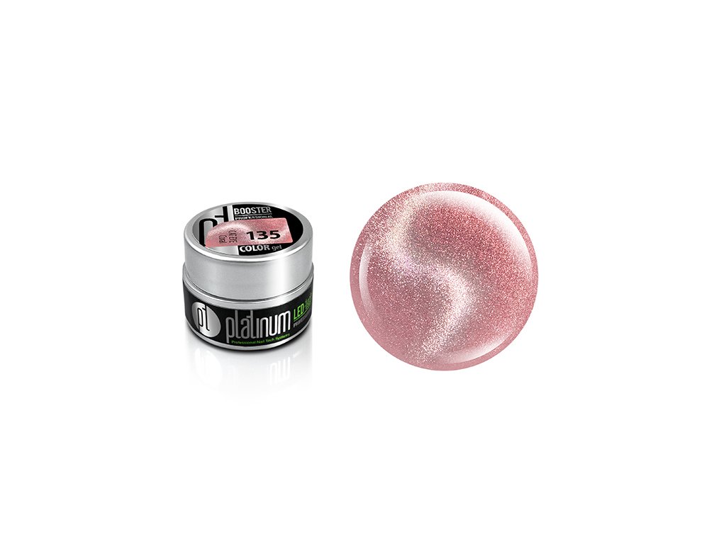 LED-tech BOOSTER Color gel - Cat Eye Diamond Coral (135), 5g
