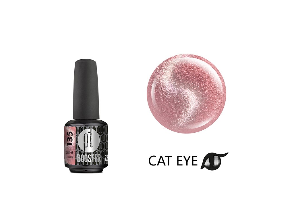 LED-tech BOOSTER Color Cat Eye Jewel - Coral (135), 7,8ml