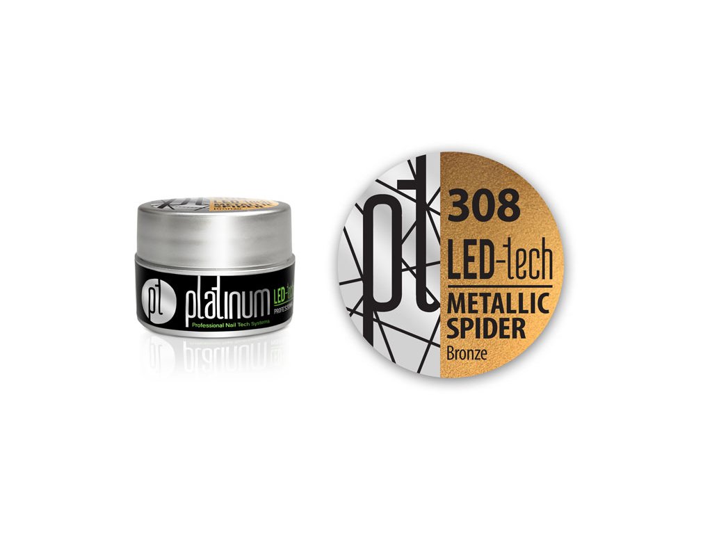 LED-tech Metallic New Spider - Bronze (308), 5g